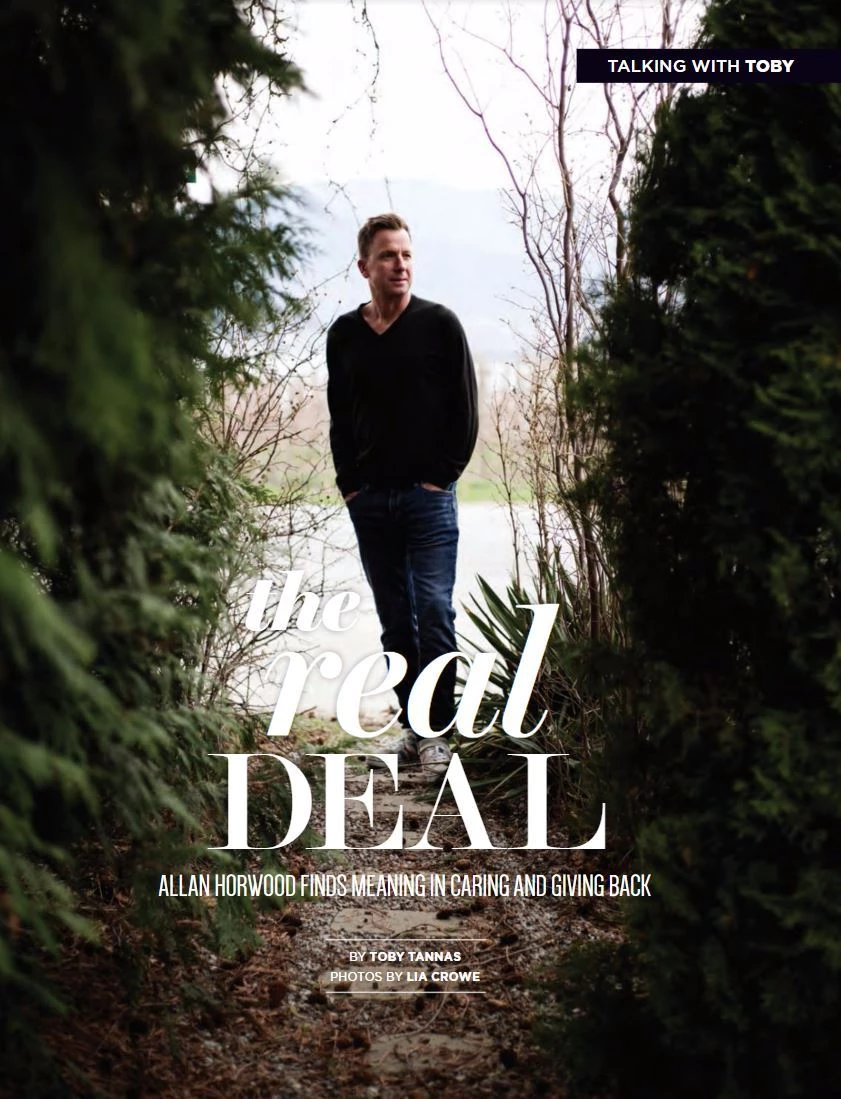 Allan Horwood on the cover of Boulevard Magazine